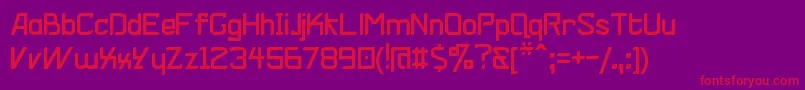 More about VZelRegular Font VZelRegular Font – Red Fonts on Purple Background