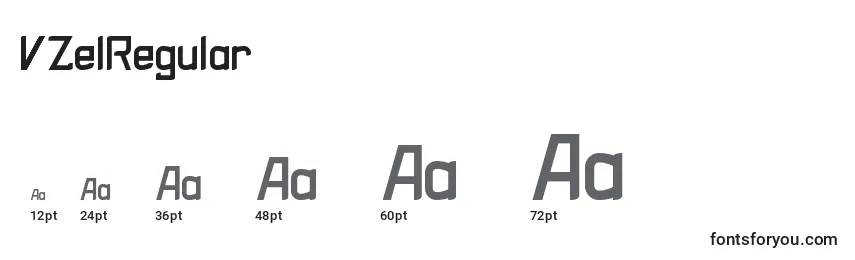 VZelRegular Font Sizes