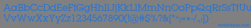 Lugabookc Font – Blue Fonts on Gray Background