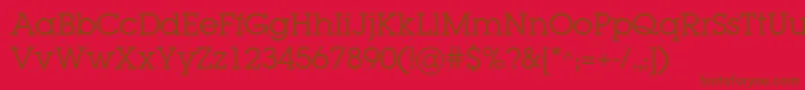 Lugabookc Font – Brown Fonts on Red Background