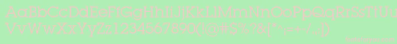 Lugabookc Font – Pink Fonts on Green Background