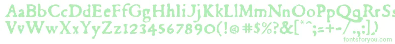 Dubellay Font – Green Fonts on White Background