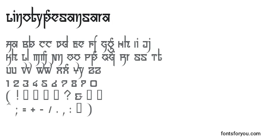 LinotypeSansara Font – alphabet, numbers, special characters