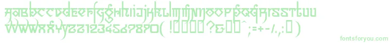 LinotypeSansara Font – Green Fonts on White Background