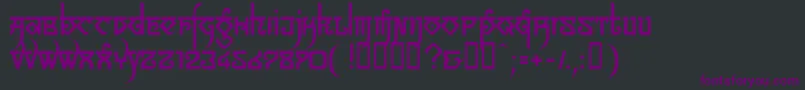 LinotypeSansara Font – Purple Fonts on Black Background