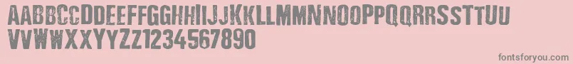 Depressionist3Revisited2010 Font – Gray Fonts on Pink Background