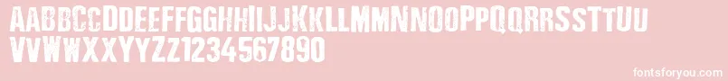 Depressionist3Revisited2010 Font – White Fonts on Pink Background