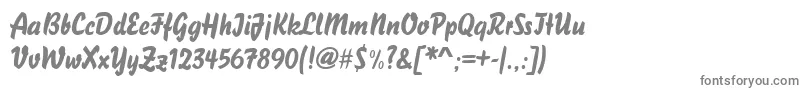 Blizzardd-Schriftart – Graue Schriften auf weißem Hintergrund