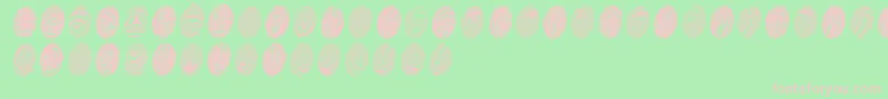 Powdrfp Font – Pink Fonts on Green Background