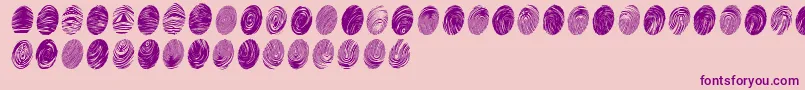 Powdrfp-Schriftart – Violette Schriften auf rosa Hintergrund