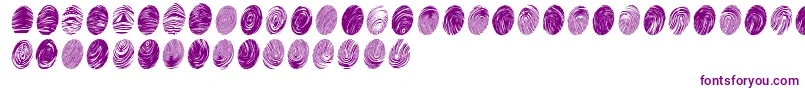 Powdrfp-Schriftart – Violette Schriften
