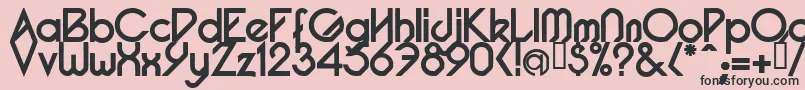 PacotillBold Font – Black Fonts on Pink Background