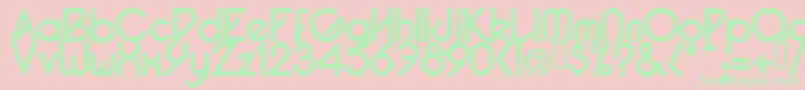 PacotillBold Font – Green Fonts on Pink Background