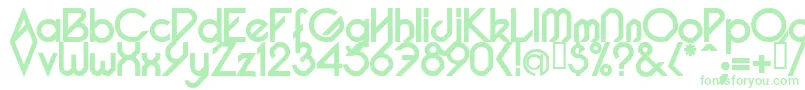 PacotillBold Font – Green Fonts on White Background