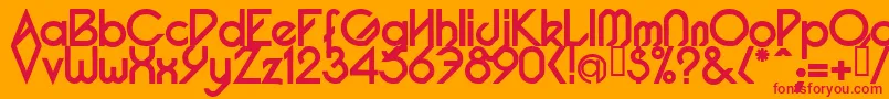 Шрифт PacotillBold – красные шрифты на оранжевом фоне