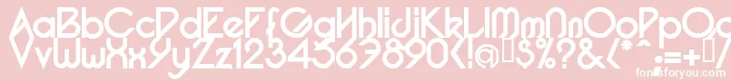 PacotillBold Font – White Fonts on Pink Background