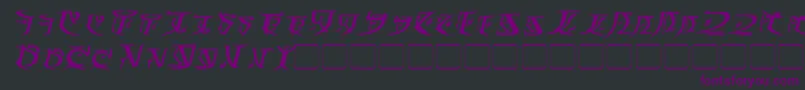 FalmerBoldItalic Font – Purple Fonts on Black Background
