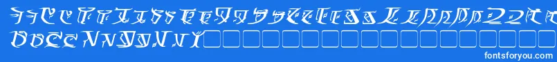FalmerBoldItalic Font – White Fonts on Blue Background
