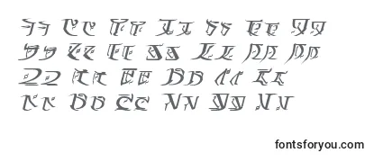 Überblick über die Schriftart FalmerBoldItalic