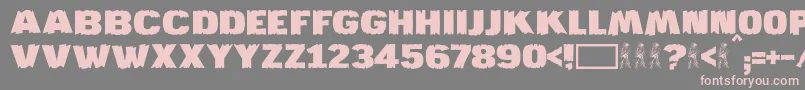 JmhKatan Font – Pink Fonts on Gray Background
