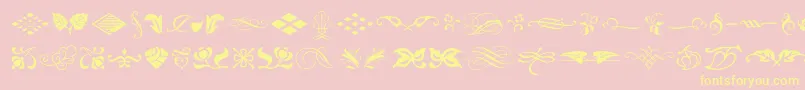 More about Typeembellishmentsone Font Typeembellishmentsone Font – Yellow Fonts on Pink Background