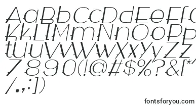 Wabeco Thinitalic font – Fonts Starting With W