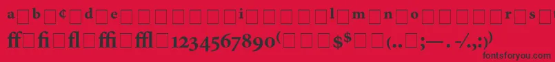 AtlantixProBlackSsiBold Font – Black Fonts on Red Background
