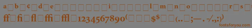 AtlantixProBlackSsiBold Font – Brown Fonts on Gray Background