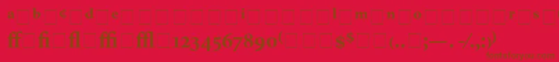 AtlantixProBlackSsiBold Font – Brown Fonts on Red Background