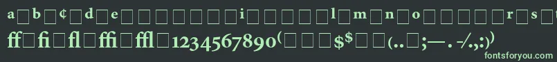 AtlantixProBlackSsiBold Font – Green Fonts on Black Background