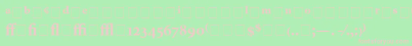 AtlantixProBlackSsiBold Font – Pink Fonts on Green Background
