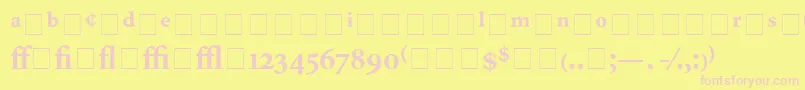 AtlantixProBlackSsiBold Font – Pink Fonts on Yellow Background