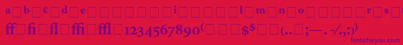 AtlantixProBlackSsiBold Font – Purple Fonts on Red Background