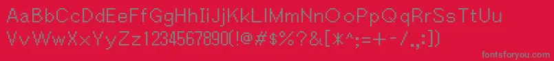 Igiari Font – Gray Fonts on Red Background