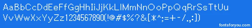 More about Igiari Font Igiari Font – White Fonts on Blue Background