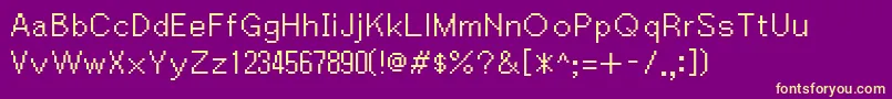 Igiari Font – Yellow Fonts on Purple Background