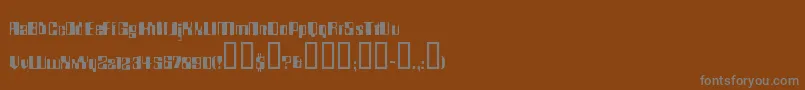 Bdrocket Font – Gray Fonts on Brown Background