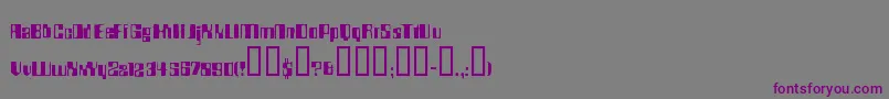 Bdrocket Font – Purple Fonts on Gray Background