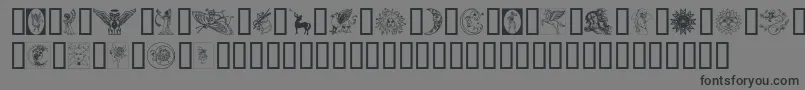 Thegoddess Font – Black Fonts on Gray Background