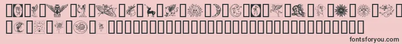 Thegoddess Font – Black Fonts on Pink Background