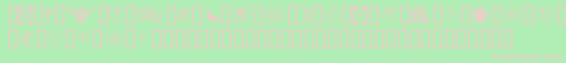 Thegoddess Font – Pink Fonts on Green Background