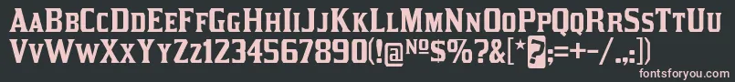 KirstyRg Font – Pink Fonts on Black Background