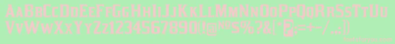 KirstyRg Font – Pink Fonts on Green Background