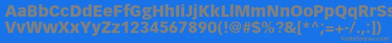 VectoraltstdBlack Font – Gray Fonts on Blue Background