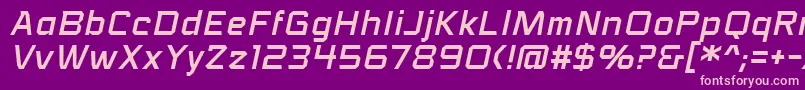 VoiceactivatedbbItal Font – Pink Fonts on Purple Background