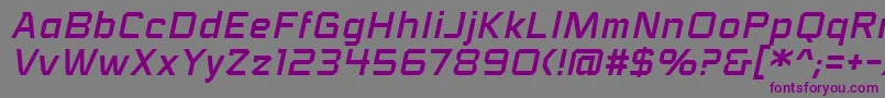 VoiceactivatedbbItal Font – Purple Fonts on Gray Background