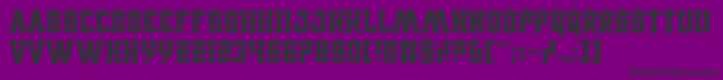 CarnivalTrash Font – Black Fonts on Purple Background