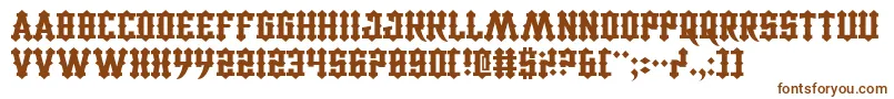 CarnivalTrash Font – Brown Fonts on White Background