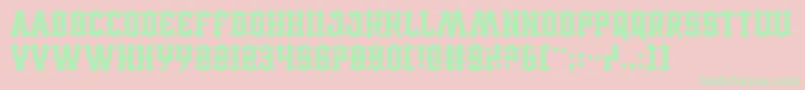 CarnivalTrash Font – Green Fonts on Pink Background