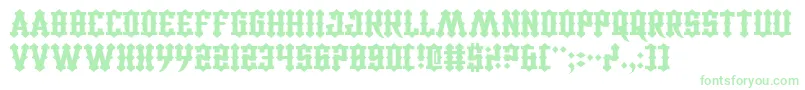 CarnivalTrash Font – Green Fonts on White Background